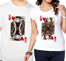 T Shirt Design Couple Affiche