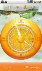 Orange Watch Free MXHome Theme APK download