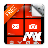 Windroid transparent MX theme آئیکن