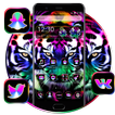 Neon Colorful Tiger Theme