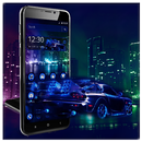 Тема Neon Cool Car APK