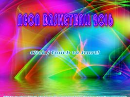 Poster Neon Basketball 2016