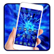 Neon Blau Broken Glass Theme