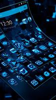 Neon Blue Cube Theme syot layar 2