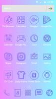Tema Neon Pure Color captura de pantalla 2