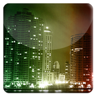 Neon Buildings Live Wallpaper icône