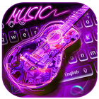Neon Guitar Music Keyboard Theme icon