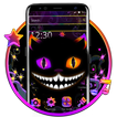 Neon Black Cat Theme