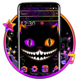 Neon Black Cat Theme icon