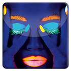 Neon Face HD Live Wallpaper icône