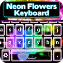 Neon Flowers Keyboard Theme APK