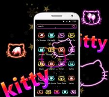 Neon Kitty Lamba Teması Ekran Görüntüsü 1