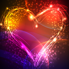 neon hearts live wallpaper icon