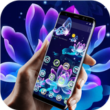 Neon Lotus Fluorescent Theme icono