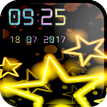 ”Digital Clock Live Wallpaper with Neon Theme