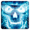 Neon Skull FBI Live Wallpaper