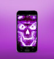 Neon Skull FBI Live Wallpaper 스크린샷 2