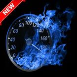 नियॉन कार स्पीडोमीटर थीम