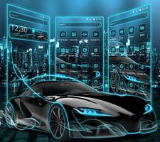 Neon Sports Car Theme screenshot 2