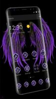 Neon Purple Wings Theme screenshot 1
