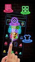 Tema Neon Rap DJ Monkey captura de pantalla 1