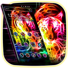 Neon Wild Tiger Theme আইকন