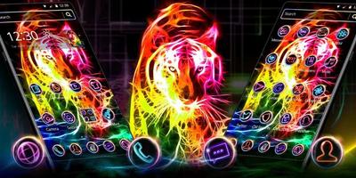 Neon Wild Tiger Theme স্ক্রিনশট 3