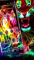 Neon Wild Tiger Theme স্ক্রিনশট 1