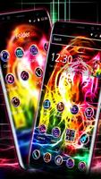 Neon Wild Tiger Theme স্ক্রিনশট 2