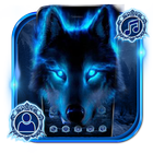 Neon Vivid Wolf Theme icon