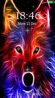 Neon Wolf live wallpaper & Lock screen تصوير الشاشة 1