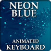 Neon Blue Light Filter Keyboard Theme