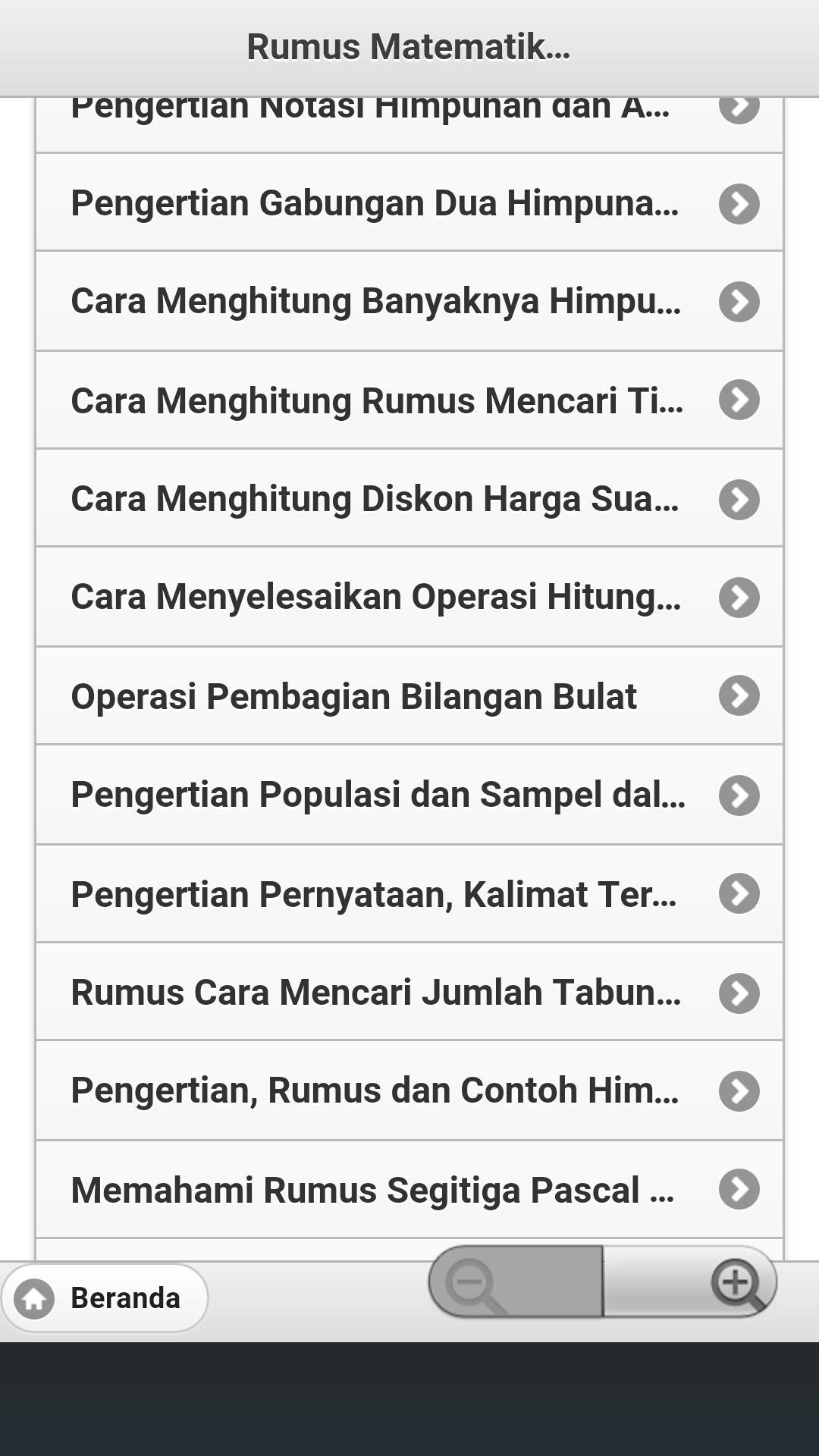 Rumus Matematika Lengkap poster Rumus Matematika Lengkap screenshot 1