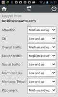 برنامه‌نما Newscurve عکس از صفحه