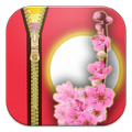 Blossom Zipper Lock Screen