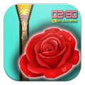 Rose Zipper Lock Screen HD
