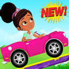 Adventure Nella the Princess with her new car-icoon