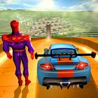 Superhero Mega Ramp Car Rider Stunts icône
