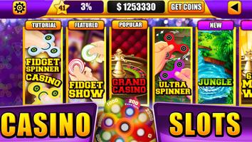 Fidget io Spinner - Casino Slots & Slot Machines Affiche