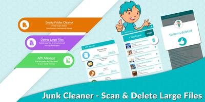 Junk Cleaner - Scan & Delete Large Files Affiche