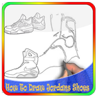 Как рисовать обувь Jordans иконка