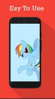 My Little Pony Rainbow Dash Wallpaper capture d'écran 1