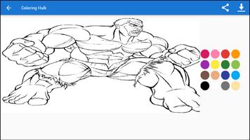 Coloring Hulk capture d'écran 1