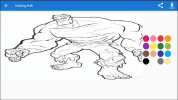 Coloring Hulk captura de pantalla 2