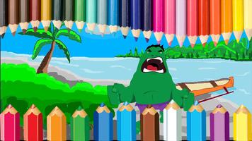 Coloring Hulk captura de pantalla 3