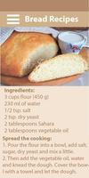Recipes of bread poster