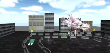 駐車場のレーススピード3D