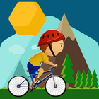 Bike racing hill climb 2D icône