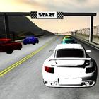 Wyścigi samochodowe 3D ikona