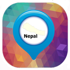 Nepal map map ไอคอน